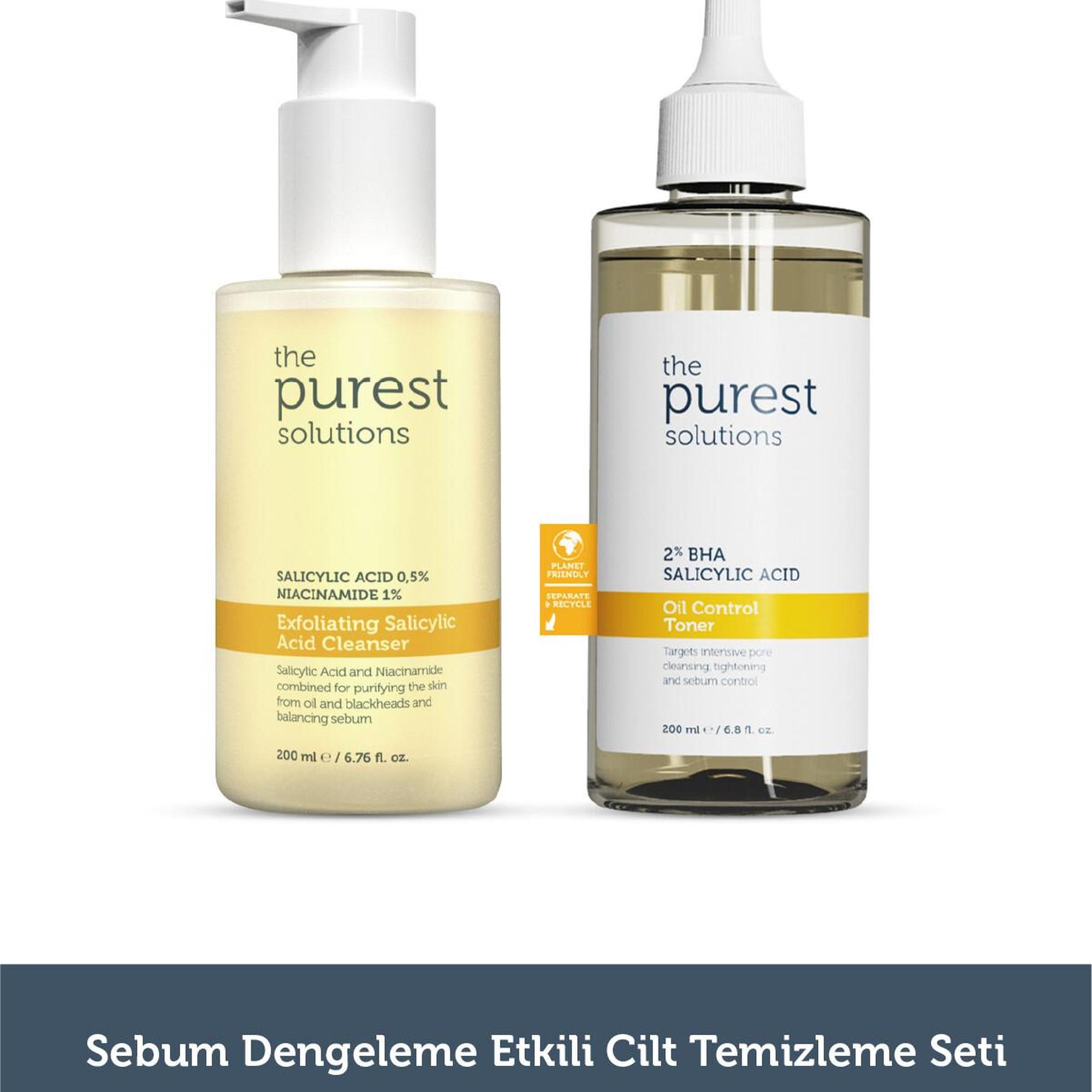 The Purest Solutions Sebum dengeleme etkili cilt temizleme seti