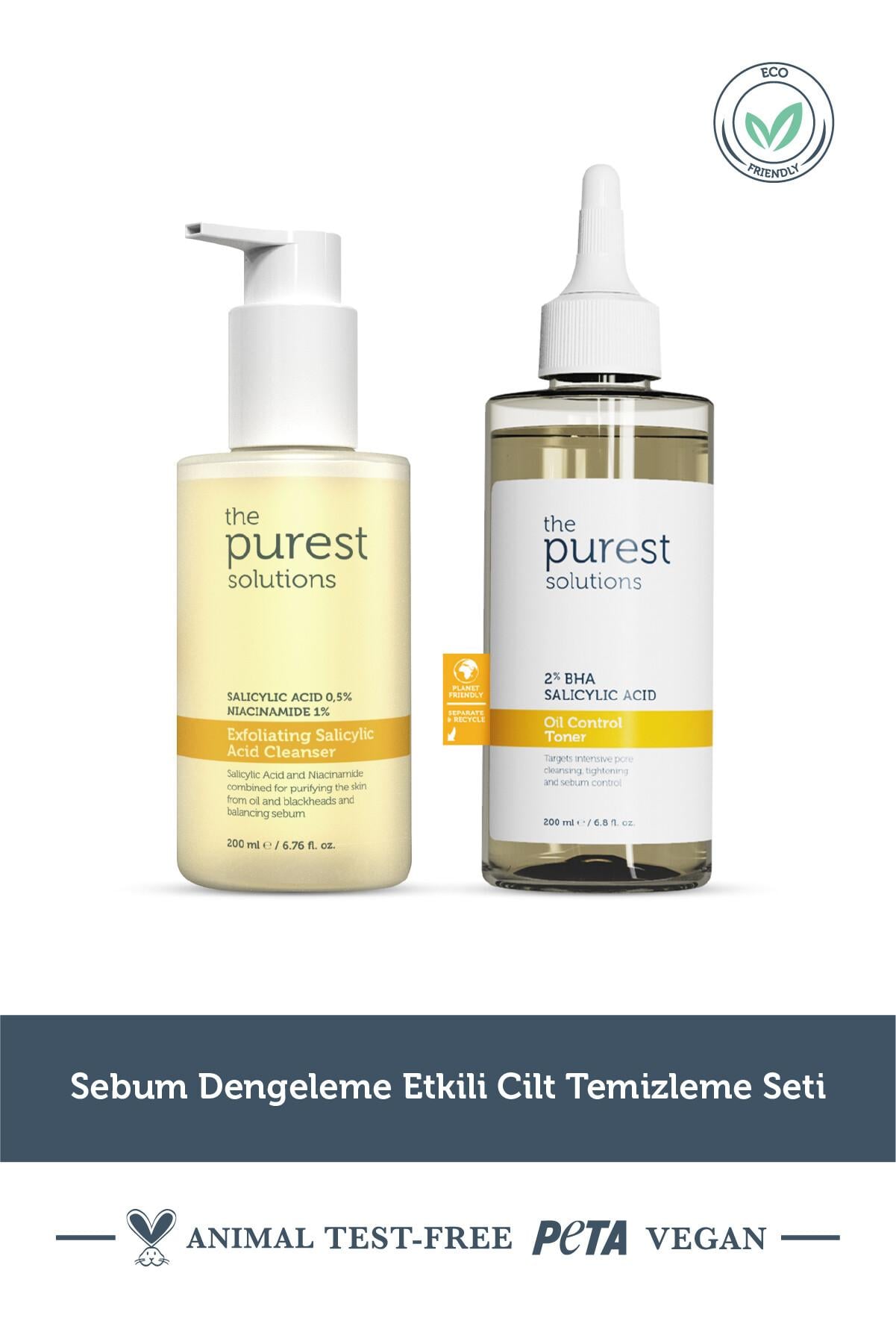  The Purest Solutions Sebum dengeleme etkili cilt temizleme seti