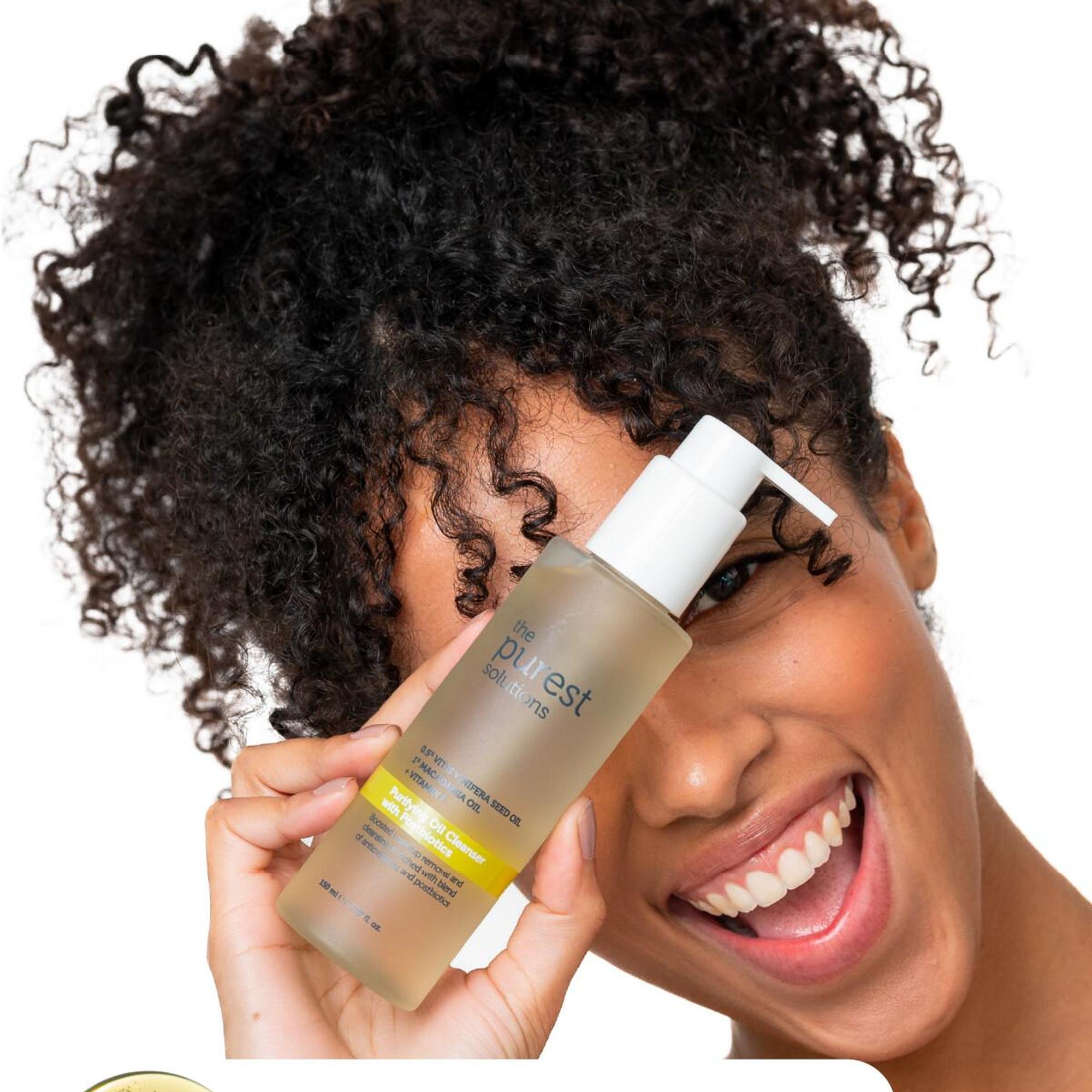 The Purest Solutions Tüm Cilt Tipleri için Arındırıcı Ve Canlandırıcı Çift Aşamalı Temizlik Rutini