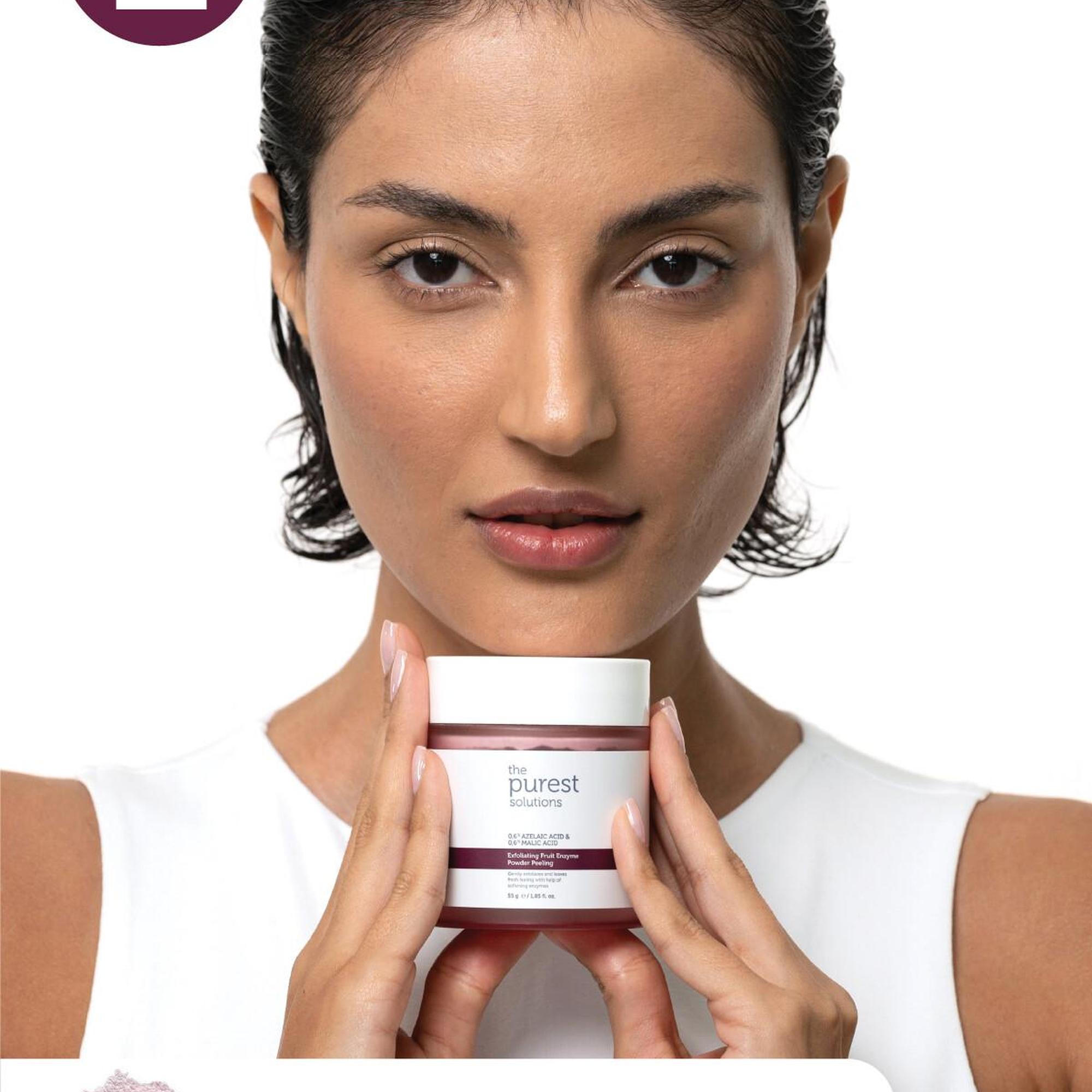 The Purest Solutions Canlandırıcı ve Aydınlatma Etkili Peeling İçeren Cilt Bakım Seti