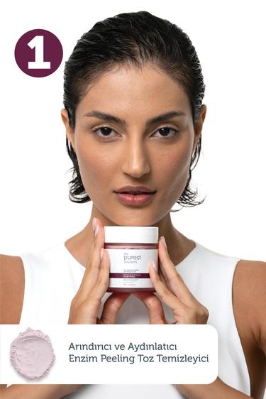  The Purest Solutions Canlandırıcı ve Aydınlatma Etkili Peeling İçeren Cilt Bakım Seti