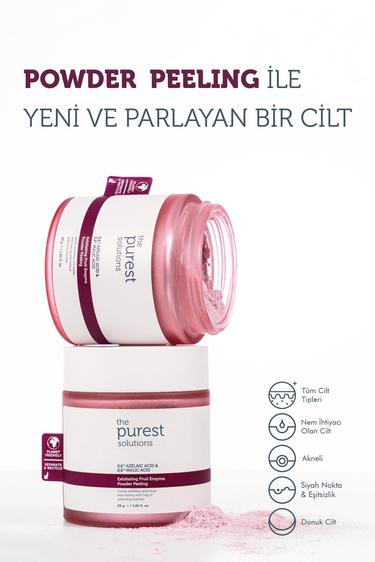  The Purest Solutions Canlandırıcı ve Aydınlatma Etkili Peeling İçeren Cilt Bakım Seti