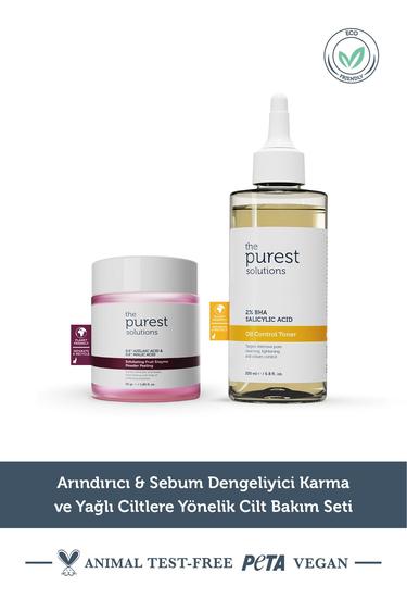  The Purest Solutions Arındırıcı & Sebum Dengeliyici Karma ve Yağlı Ciltlere Yönelik Cilt Bakım Seti