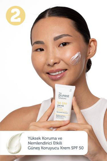  The Purest Solutions Tüm Ciltler için Arındırıcı Güneş Koruma ve Nemlendirme Etkili Cilt Bakım Seti