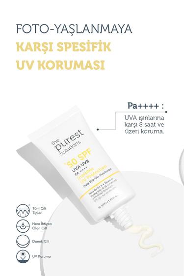 The Purest Solutions Tüm Ciltler için Arındırıcı Güneş Koruma ve Nemlendirme Etkili Cilt Bakım Seti