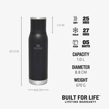  Stanley Adventure To-Go Vakumlu Paslanmaz Çelik 1 L Siyah Termos