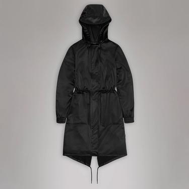  Rains String W Parka W3 Kadın Siyah Yağmurluk