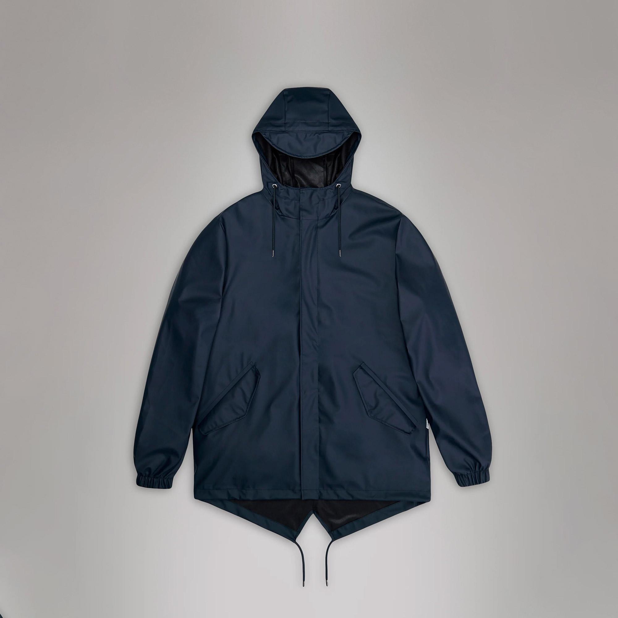 Rains Fishtail Jacket W3 Kadın Lacivert Yağmurluk