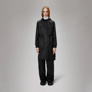  Rains String W Parka W3 Kadın Siyah Yağmurluk