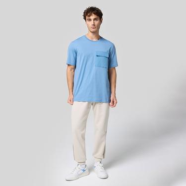  Champion Crewneck Erkek Mavi T-Shirt