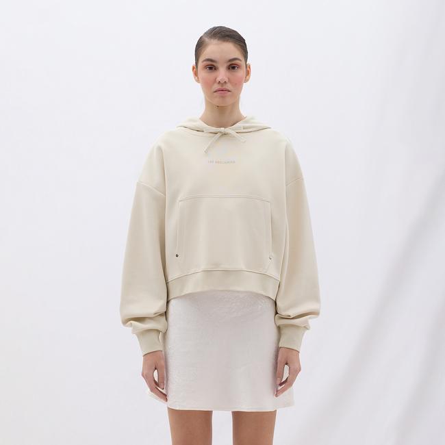  Les Benjamins Classics Kadın Krem Hoodie