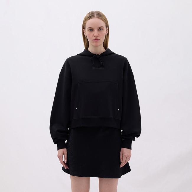  Les Benjamins Classics Kadın Siyah Hoodie