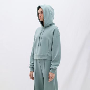  Les Benjamins Classics Kadın Yeşil Hoodie