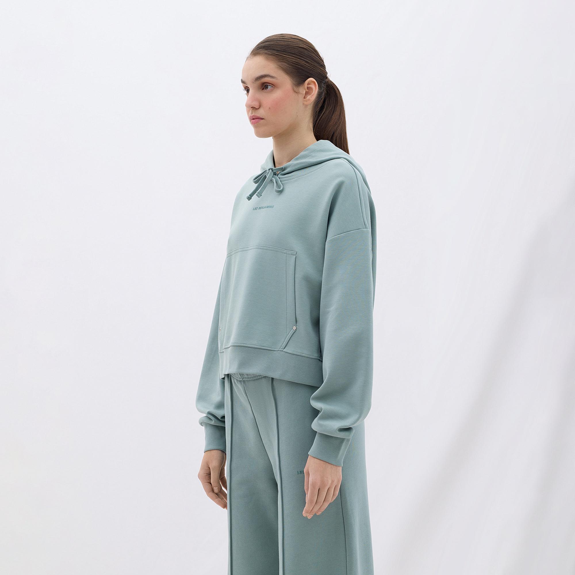 Les Benjamins Classics Kadın Yeşil Hoodie