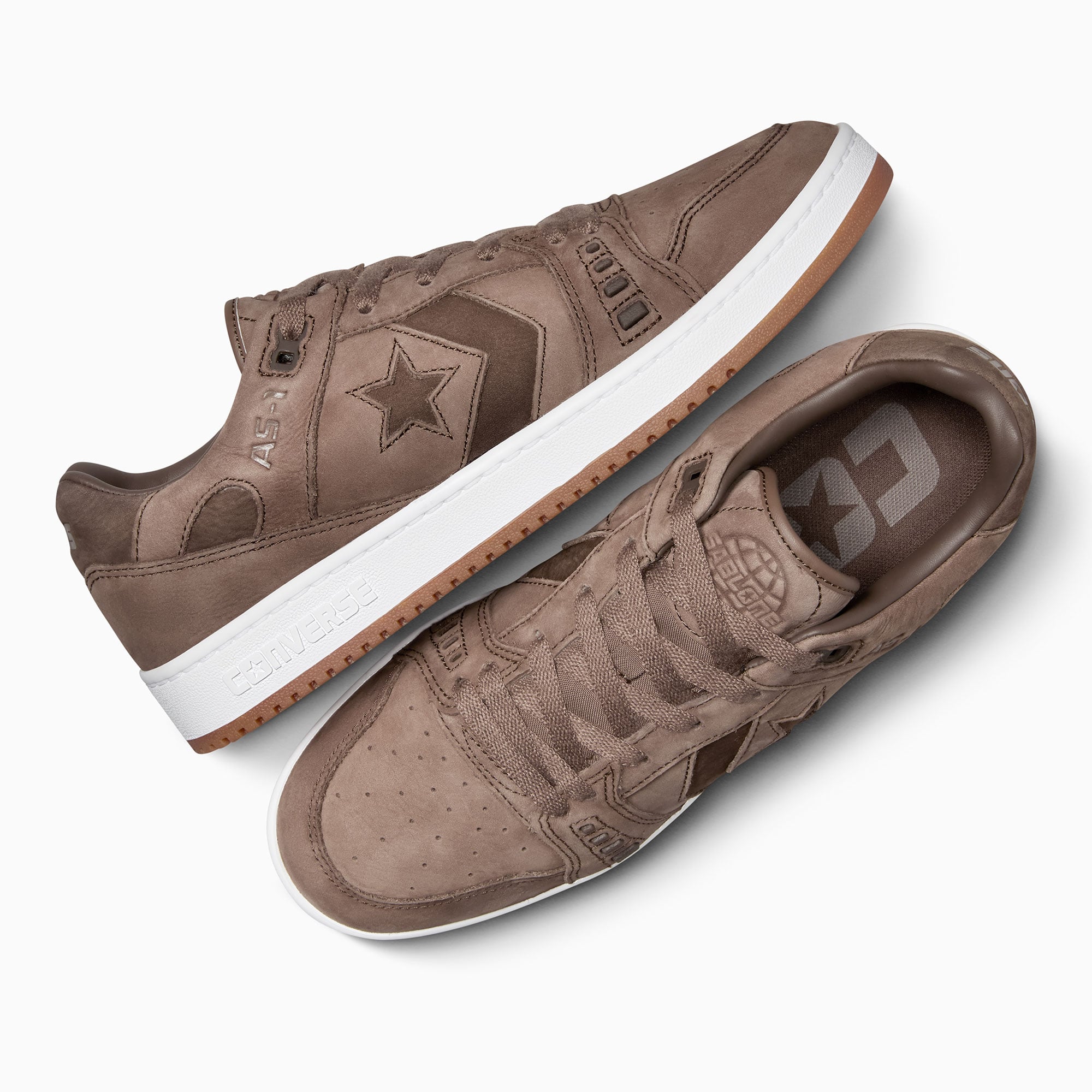 Converse AS-1 Pro Unisex Kahverengi Deri Sneaker - Görsel 11