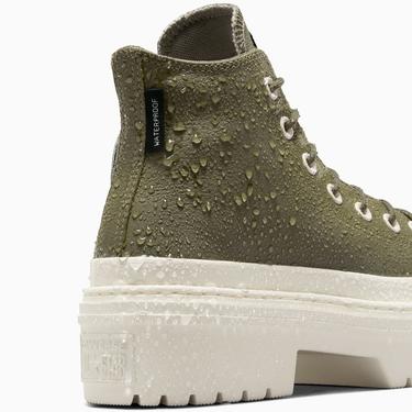  Converse Chuck Taylor All Star Lugged Heel Unisex Yeşil Deri Platform Bot