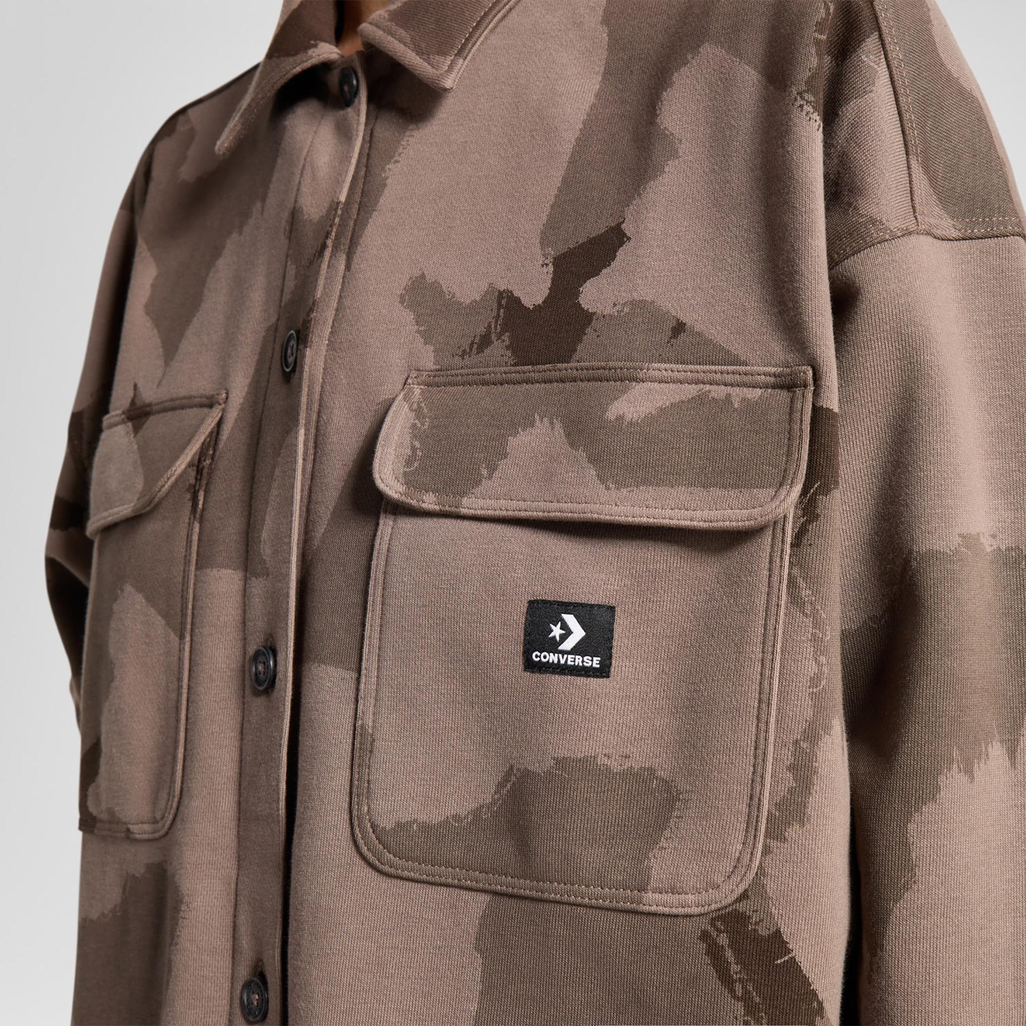 Converse Kadın Desenli Haki Ceket