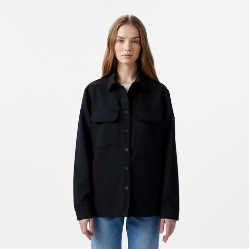  Kadın Regular Fit Siyah Gömlek