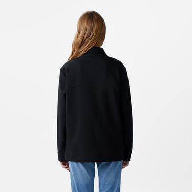  Kadın Regular Fit Siyah Gömlek