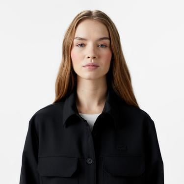  Kadın Regular Fit Siyah Gömlek