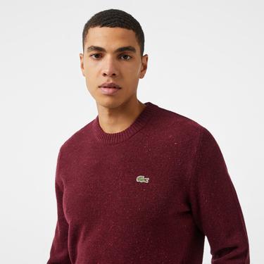  Erkek Regular Fit Bisiklet Yaka Bordo Triko