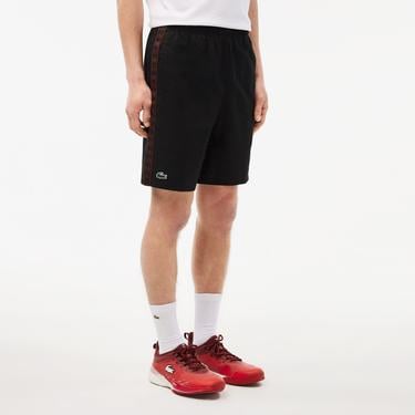  Erkek Regular Fit Baskılı Siyah Şort