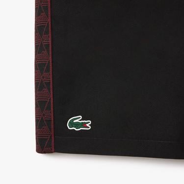  Erkek Regular Fit Baskılı Siyah Şort