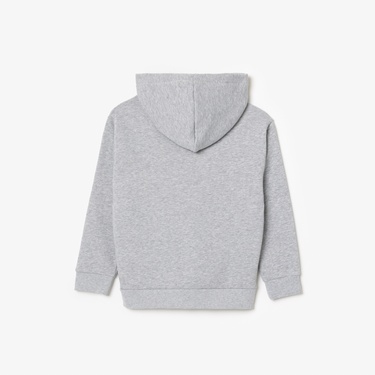  Erkek Çocuk Kapüşonlu Baskılı Gri Sweatshirt