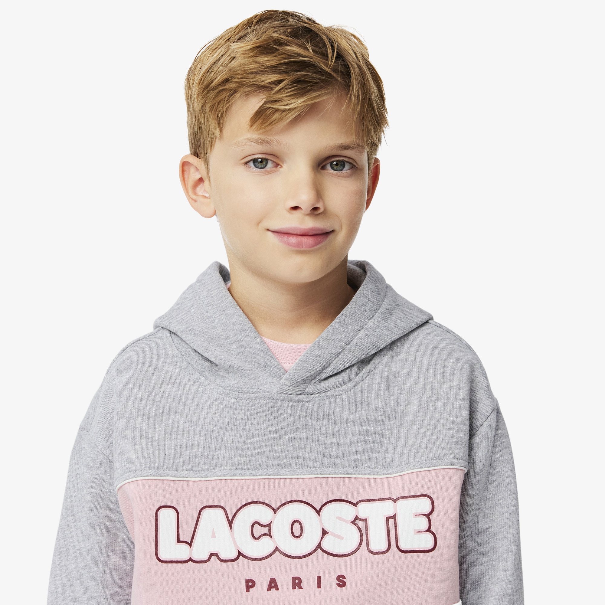Erkek Çocuk Kapüşonlu Baskılı Gri Sweatshirt