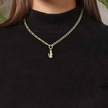  Lacoste Collier Kadın Sarı Kolye