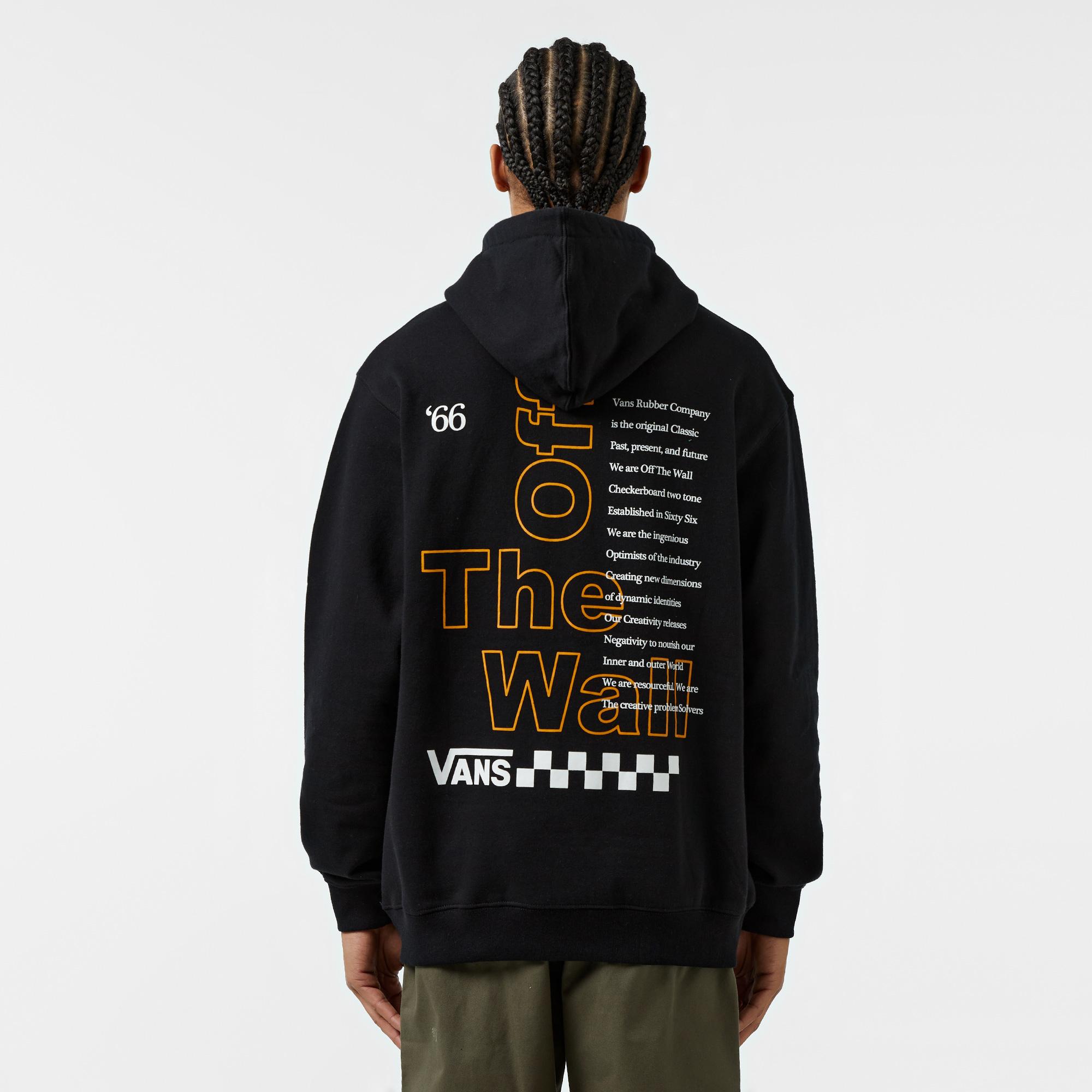 Vans Posted Loose Crew Erkek Siyah Sweatshirt