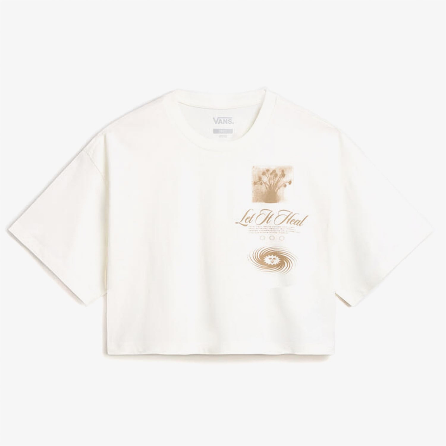  Vans Healing Ss Relax Crop Kadın Pembe T-Shirt