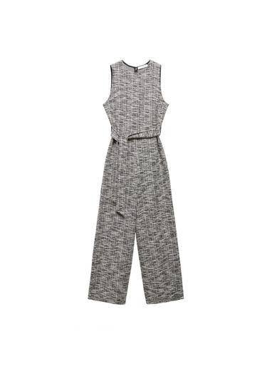  Mango Kadın Kırçıllı Tüvit Tulum Ekru