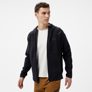  Under Armour Unstoppable Flc Fz Hd Eu Erkek Siyah Sweatshirt