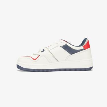  Tommy Jeans Retro Basket Erkek Kirmizi Sneaker