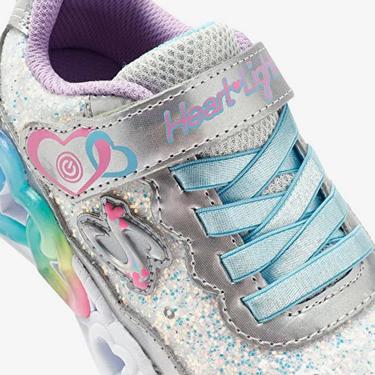  Skechers Infinite Heart Lights Çocuk Gri Spor Ayakkabı