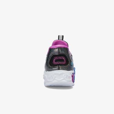  Skechers Infinite Heart Lights Çocuk Işıklı Siyah Spor Ayakkabı
