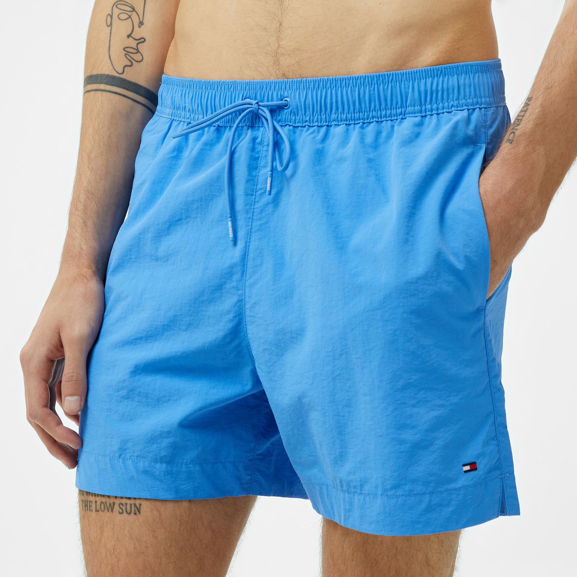 Tommy Hilfiger Medium Drawstring Erkek Mavi Deniz Şortu