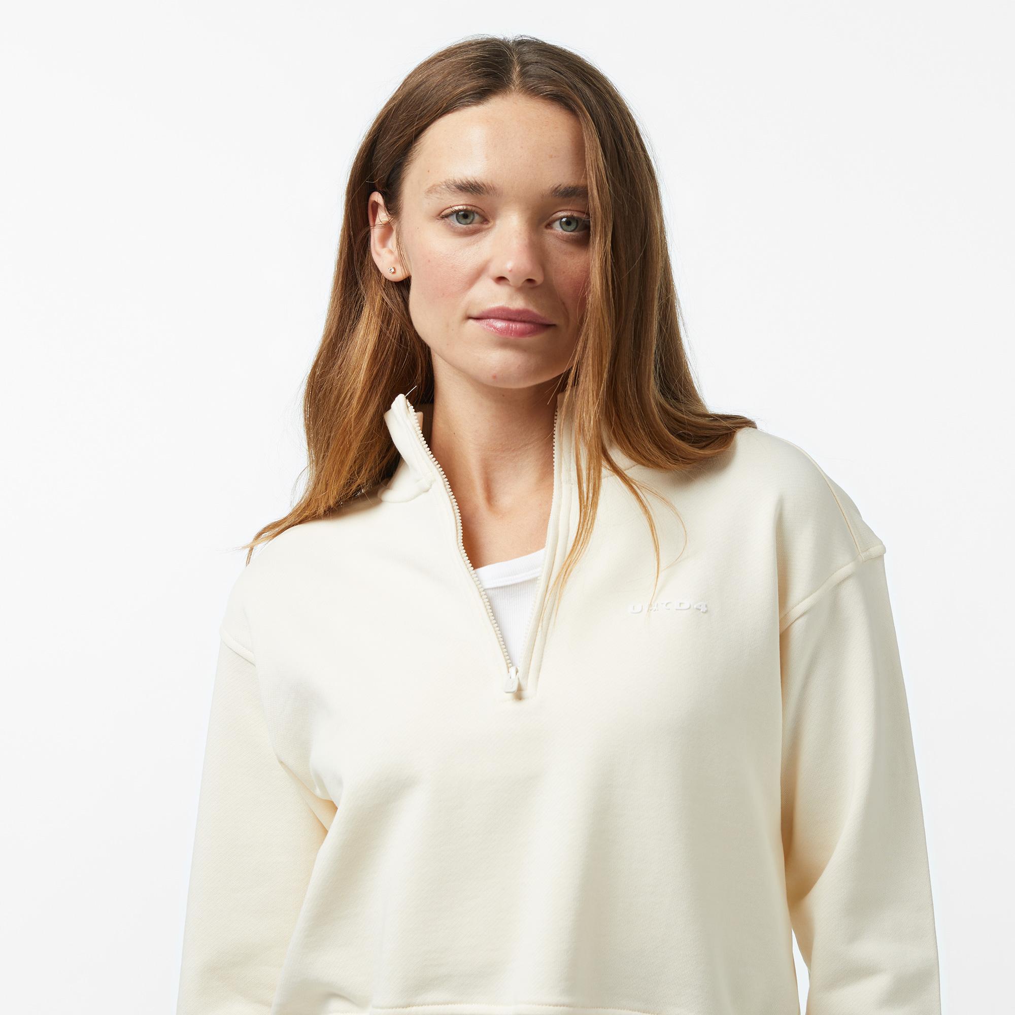 UNITED4 Kadın Krem Sweatshirt