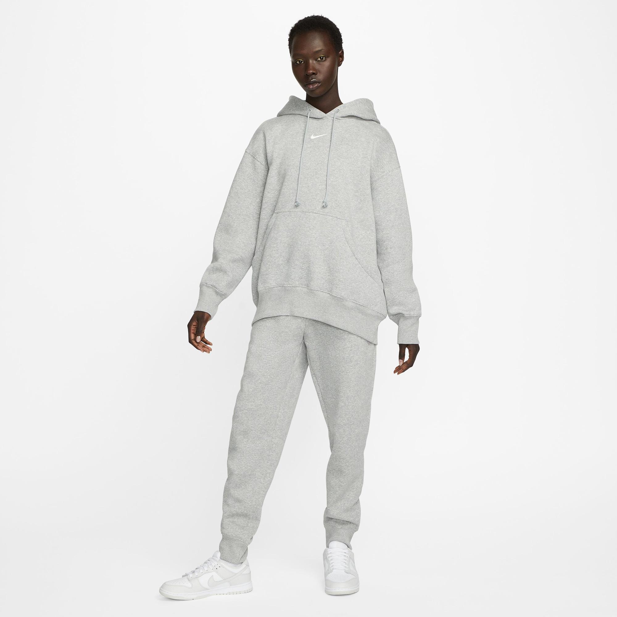 Nike Sportswear Phoenix Fleece Kadın Gri  Hoodie