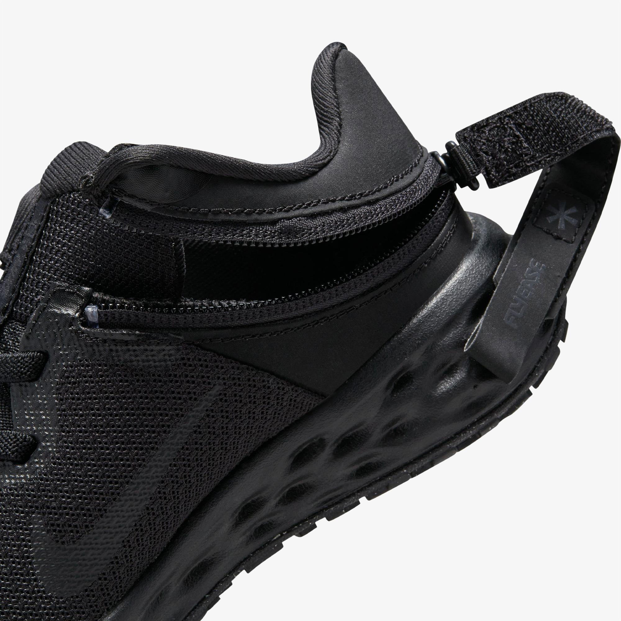 Nike Revolution 6 FlyEase Çocuk Siyah Koşu Ayakkabısı