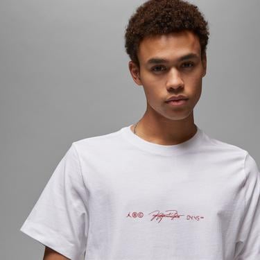  Jordan Dri-Fit Sport Erkek Beyaz T-Shirt