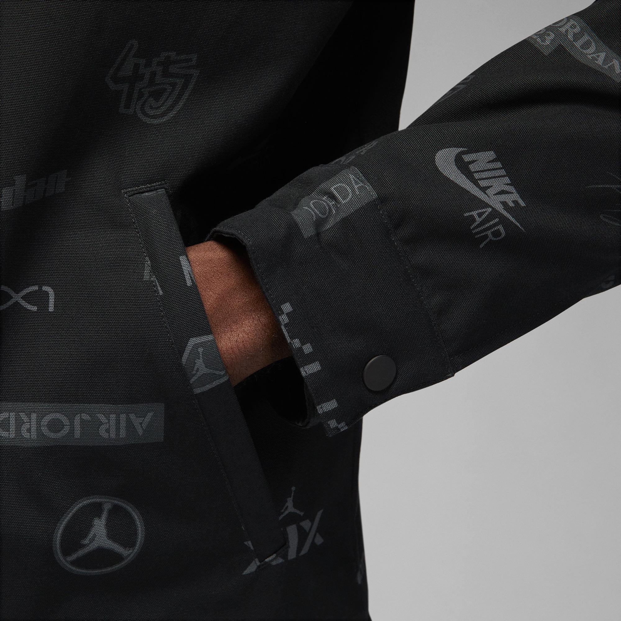 Jordan Flight Heritage Erkek Siyah Ceket