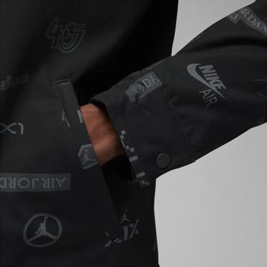  Jordan Flight Heritage Erkek Siyah Ceket