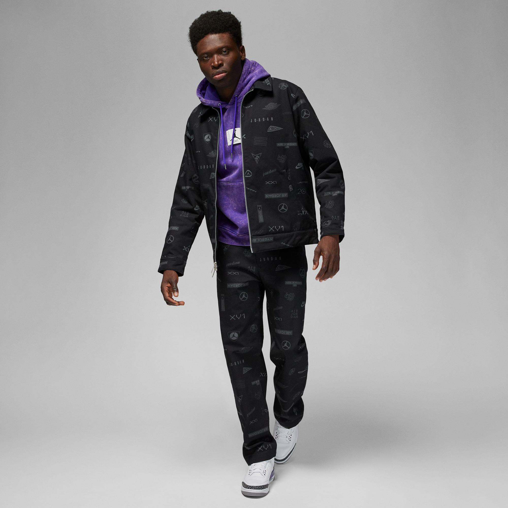 Jordan Flight Heritage Erkek Siyah Ceket