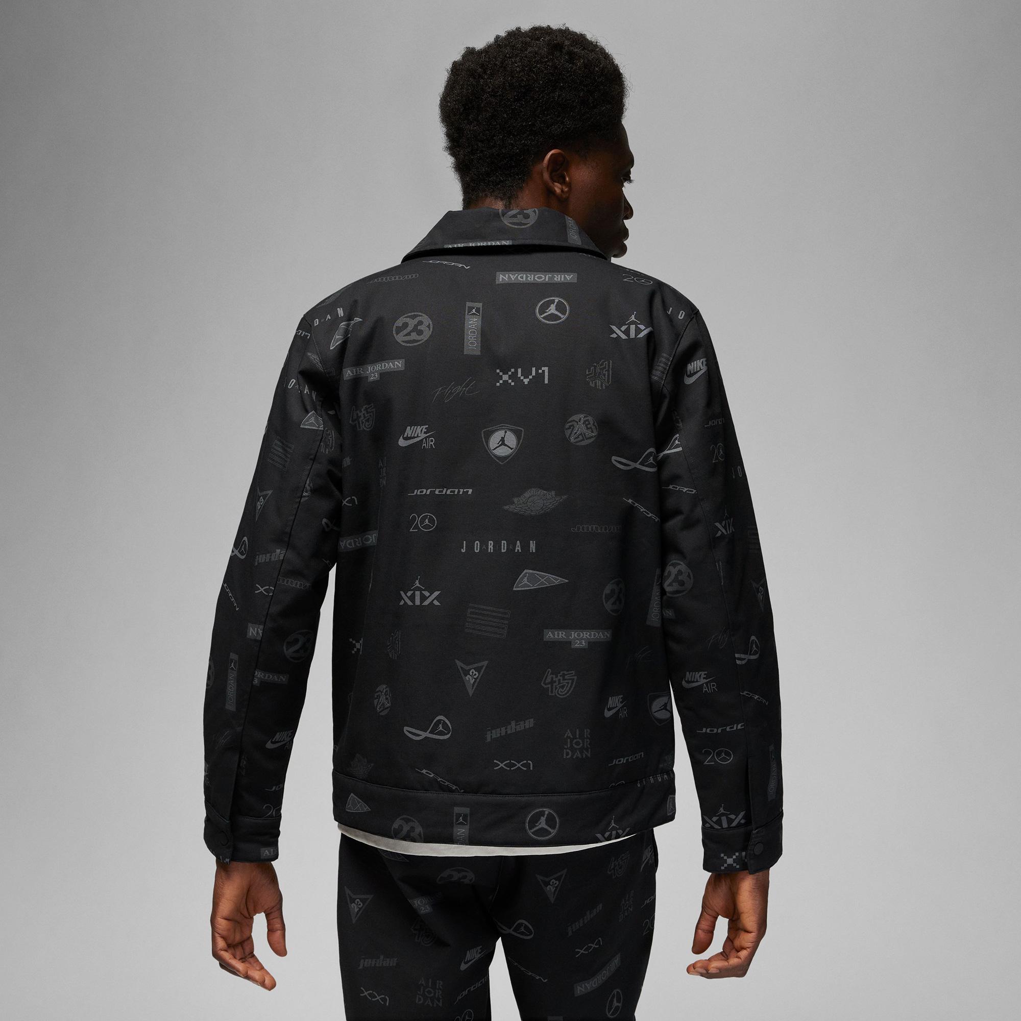 Jordan Flight Heritage Erkek Siyah Ceket