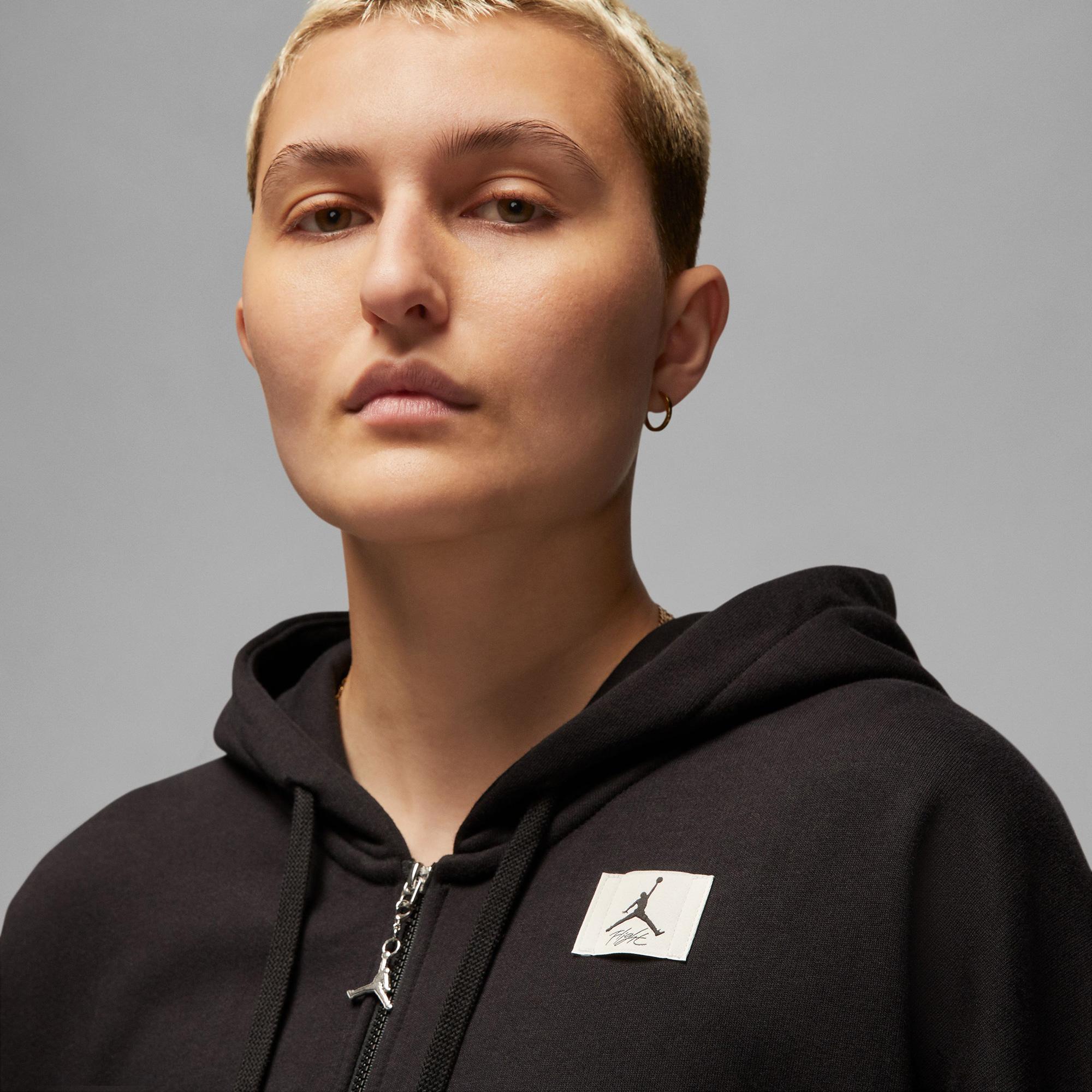 Jordan Flight Kadın Siyah Kapüşonlu Sweatshirt