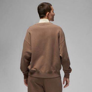  Jordan Air Wordmark Fleece Kadın Kahverengi Uzun Kollu T-Shirt