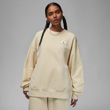  Jordan Flight Fleece Kadın Kahverengi Uzun Kollu T-Shirt