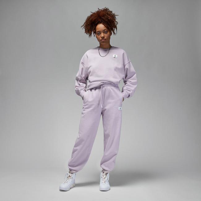  Jordan Flight Fleece Kadın Mor Eşofman Altı
